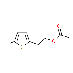 ChemSpider 2D Image | 2-(5-Bromo-2-thienyl)ethyl acetate | C8H9BrO2S