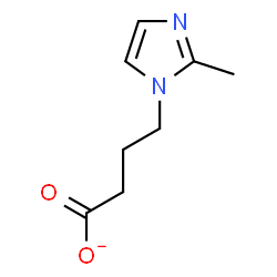 ChemSpider 2D Image | 4-(2-Methyl-1H-imidazol-1-yl)butanoate | C8H11N2O2