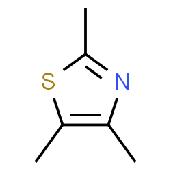 ChemSpider 2D Image | 2,4,5-Trimethyl-1,3-thiazole | C6H9NS