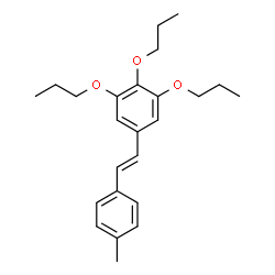 ChemSpider 2D Image | 5-[(E)-2-(4-Methylphenyl)vinyl]-1,2,3-tripropoxybenzene | C24H32O3