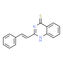 ChemSpider 2D Image | 2-[(E)-2-Phenylvinyl]-4(1H)-quinazolinethione | C16H12N2S