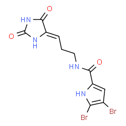 ChemSpider 2D Image | mukanadin D | C11H10Br2N4O3