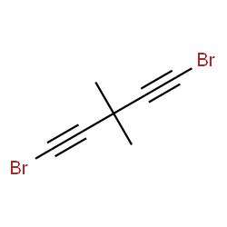 ChemSpider 2D Image | 1,5-Dibromo-3,3-dimethyl-1,4-pentadiyne | C7H6Br2