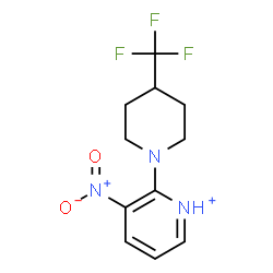 ChemSpider 2D Image | 3-Nitro-2-[4-(trifluoromethyl)-1-piperidinyl]pyridinium | C11H13F3N3O2