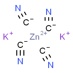 ChemSpider 2D Image | Potassium zinc cyanide (2:1:4) | C4K2N4Zn