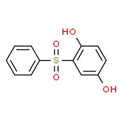 ChemSpider 2D Image | 2-(Phenylsulfonyl)-1,4-benzenediol | C12H10O4S