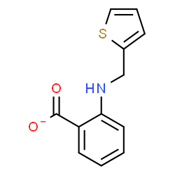 ChemSpider 2D Image | 2-[(2-Thienylmethyl)amino]benzoate | C12H10NO2S