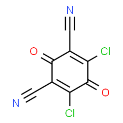 ChemSpider 2D Image | 4,6-Dichloro-2,5-dioxo-3,6-cyclohexadiene-1,3-dicarbonitrile | C8Cl2N2O2