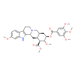 ChemSpider 2D Image | (−)-reserpine | C33H40N2O9
