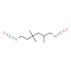 ChemSpider 2D Image | 1,6-Diisocyanato-2,4,4-trimethylhexane | C11H18N2O2
