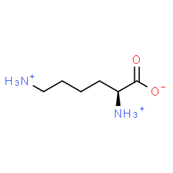 ChemSpider 2D Image | (2S)-2,6-Diammoniohexanoate | C6H15N2O2