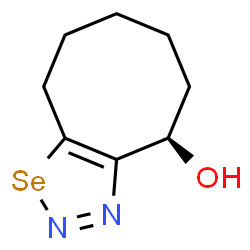 ChemSpider 2D Image | (4R)-4,5,6,7,8,9-Hexahydrocycloocta[d][1,2,3]selenadiazol-4-ol | C8H12N2OSe