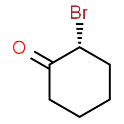 ChemSpider 2D Image | (2R)-2-Bromocyclohexanone | C6H9BrO