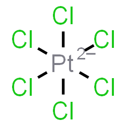 ChemSpider 2D Image | hexachloroplatinate | Cl6Pt