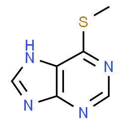 ChemSpider 2D Image | 6-(Methylthio)purine | C6H6N4S