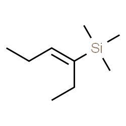 ChemSpider 2D Image | (3E)-3-Hexen-3-yl(trimethyl)silane | C9H20Si