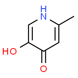 ChemSpider 2D Image | 5-Hydroxy-2-methyl-4(1H)-pyridinone | C6H7NO2