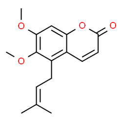 ChemSpider 2D Image | Microfolicoumarin | C16H18O4