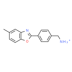 ChemSpider 2D Image | [4-(5-Methyl-1,3-benzoxazol-2-yl)phenyl]methanaminium | C15H15N2O