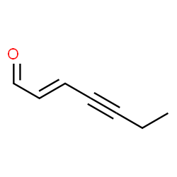 ChemSpider 2D Image | (2E)-2-Hepten-4-ynal | C7H8O