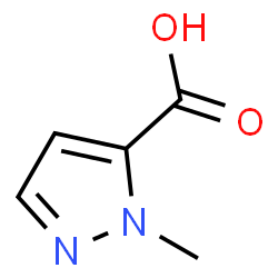 ChemSpider 2D Image | 1-Methylpyrazole-5-carboxylic Acid | C5H6N2O2