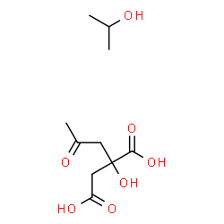 ChemSpider 2D Image | 2-Hydroxy-2-(2-oxopropyl)succinic acid - 2-propanol (1:1) | C10H18O7