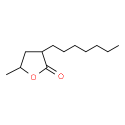 ChemSpider 2D Image | 3-Heptyl-5-methyldihydrofuran-2(3H)-one | C12H22O2