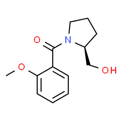 ChemSpider 2D Image | (S)-(-)-1-(2-Methoxybenzoyl)-2-Pyrrolidinemethanol | C13H17NO3