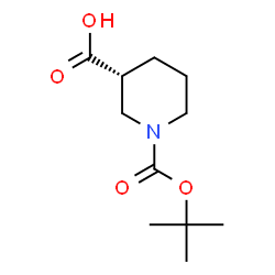 ChemSpider 2D Image | (R)-1-Boc-Piperidine-3-Carboxylic Acid | C11H19NO4