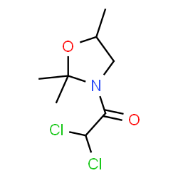 ChemSpider 2D Image | 3-(Dichloroacetyl)-2,2,5-trimethyl-1,3-oxazolidine | C8H13Cl2NO2
