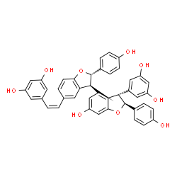ChemSpider 2D Image | trans-Diptoindonesin B | C42H32O9