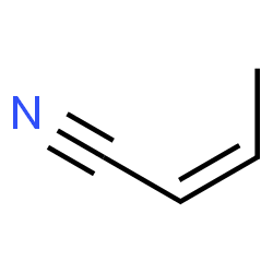 ChemSpider 2D Image | 1-cyanopropene | C4H5N