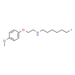 ChemSpider 2D Image | 6-Iodo-N-[2-(4-methoxyphenoxy)ethyl]-1-hexanamine | C15H24INO2