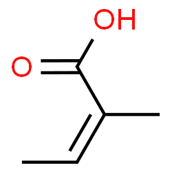 ChemSpider 2D Image | Angelic acid | C5H8O2