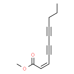 ChemSpider 2D Image | Methyl (Z)-dec-2-en-4,6-diynoate | C11H12O2