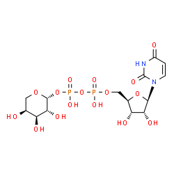 ChemSpider 2D Image | UDP-arabinose | C14H22N2O16P2
