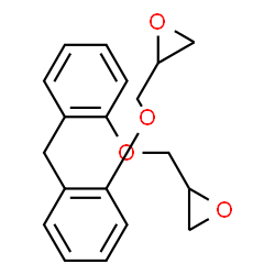 ChemSpider 2D Image | 2,2'-(Methylenebis(phenyleneoxymethylene))bisoxirane | C19H20O4