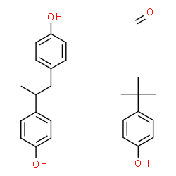 ChemSpider 2D Image | 4-tert-butylphenol; formaldehyde; 4-[2-(4-hydroxyphenyl)-1-methyl-ethyl]phenol | C26H32O4