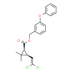 ChemSpider 2D Image | 1S-cis-Permethrin | C21H20Cl2O3