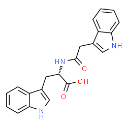 ChemSpider 2D Image | N-(1H-Indol-3-ylacetyl)-L-tryptophan | C21H19N3O3