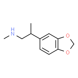 ChemSpider 2D Image | 2-(1,3-Benzodioxol-5-yl)-N-methyl-1-propanamine | C11H15NO2
