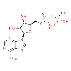 ChemSpider 2D Image | ADP-alpha-32P | C10H15N5O10P32P