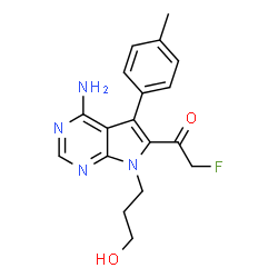 ChemSpider 2D Image | FMK | C18H19FN4O2