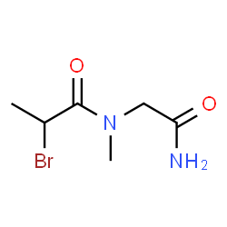 ChemSpider 2D Image | N-(2-Amino-2-oxoethyl)-2-bromo-N-methylpropanamide | C6H11BrN2O2