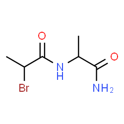ChemSpider 2D Image | N~2~-(2-Bromopropanoyl)alaninamide | C6H11BrN2O2