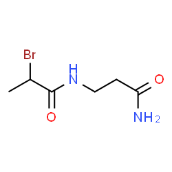 ChemSpider 2D Image | N~3~-(2-Bromopropanoyl)-beta-alaninamide | C6H11BrN2O2