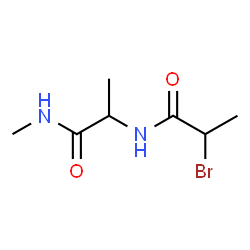 ChemSpider 2D Image | N~2~-(2-Bromopropanoyl)-N-methylalaninamide | C7H13BrN2O2