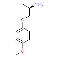 ChemSpider 2D Image | (2R)-1-(4-Methoxyphenoxy)-2-propanamine | C10H15NO2