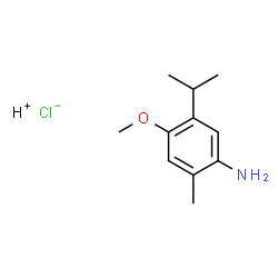 ChemSpider 2D Image | 5-isopropyl-4-methoxy-2-methylaniline hydrochloride | C11H18ClNO