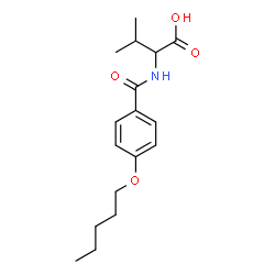 ChemSpider 2D Image | N-[4-(Pentyloxy)benzoyl]valine | C17H25NO4